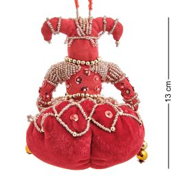 РусКукла RK-935 Кукла подвесная «Клоун в двурогом колпачке»