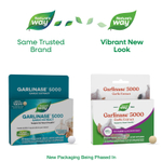 Nature's Way, Garlinase® 5000, экстракт чеснока, 320 мг, 30 веганских таблеток с кишечнорастворимой оболочкой