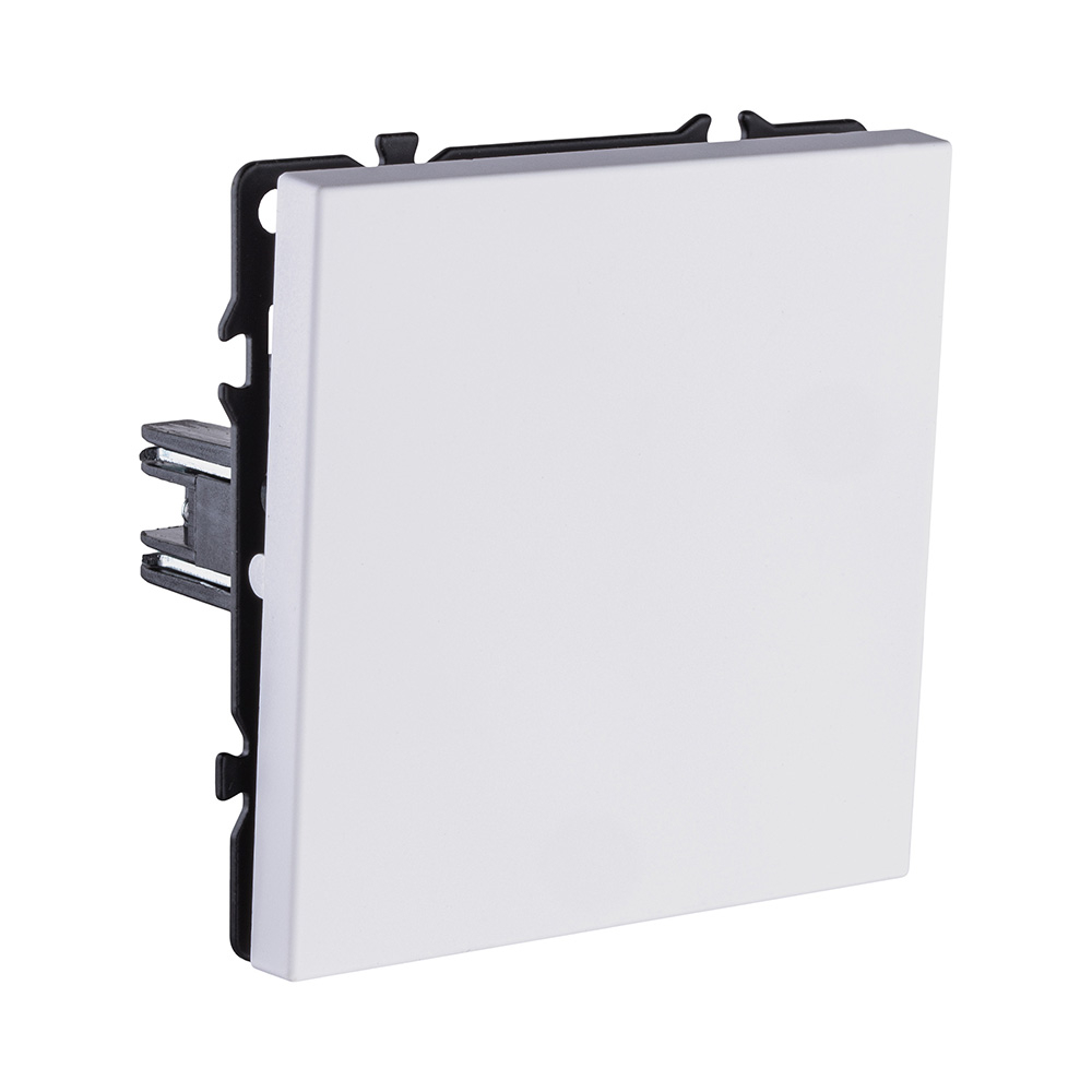 Выключатель 1-клавишный проходной 10А/250В, белый глянцевый Kollinger Eclipse EC-002WG