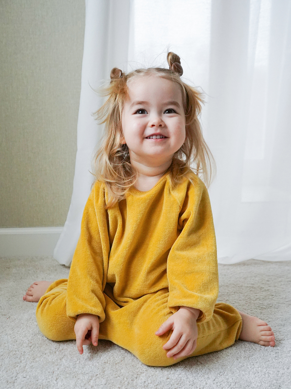 Велюровый комплект Mjölk Mustard