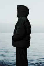 Пуховик Issaya Unity Puffer 2.0 crumpled черный