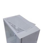 Корпус BaseTech eXtreme GFX-06, Без БП, mATX, белый, 4xFRGB FAN, 2xUSB2, 1xUSB3, бок: закалённое стекло (BT-GFX-06W-MESH-4F-RGB)
