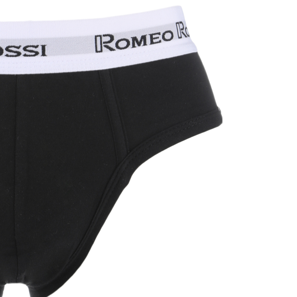 Мужские трусы брифы черные Romeo Rossi RR367-2