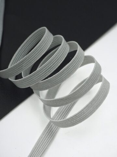 Резинка узкая бельевая светло-серая ширина 6 мм