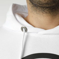 Мужская кофта теннисная Quiet Please Advantage Logo Hoody Men - White, Black