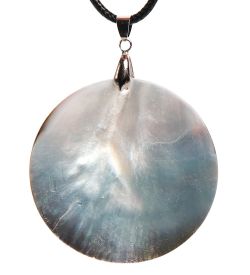 ШК-55/ 64-B Кулон из перламутра «Коты»