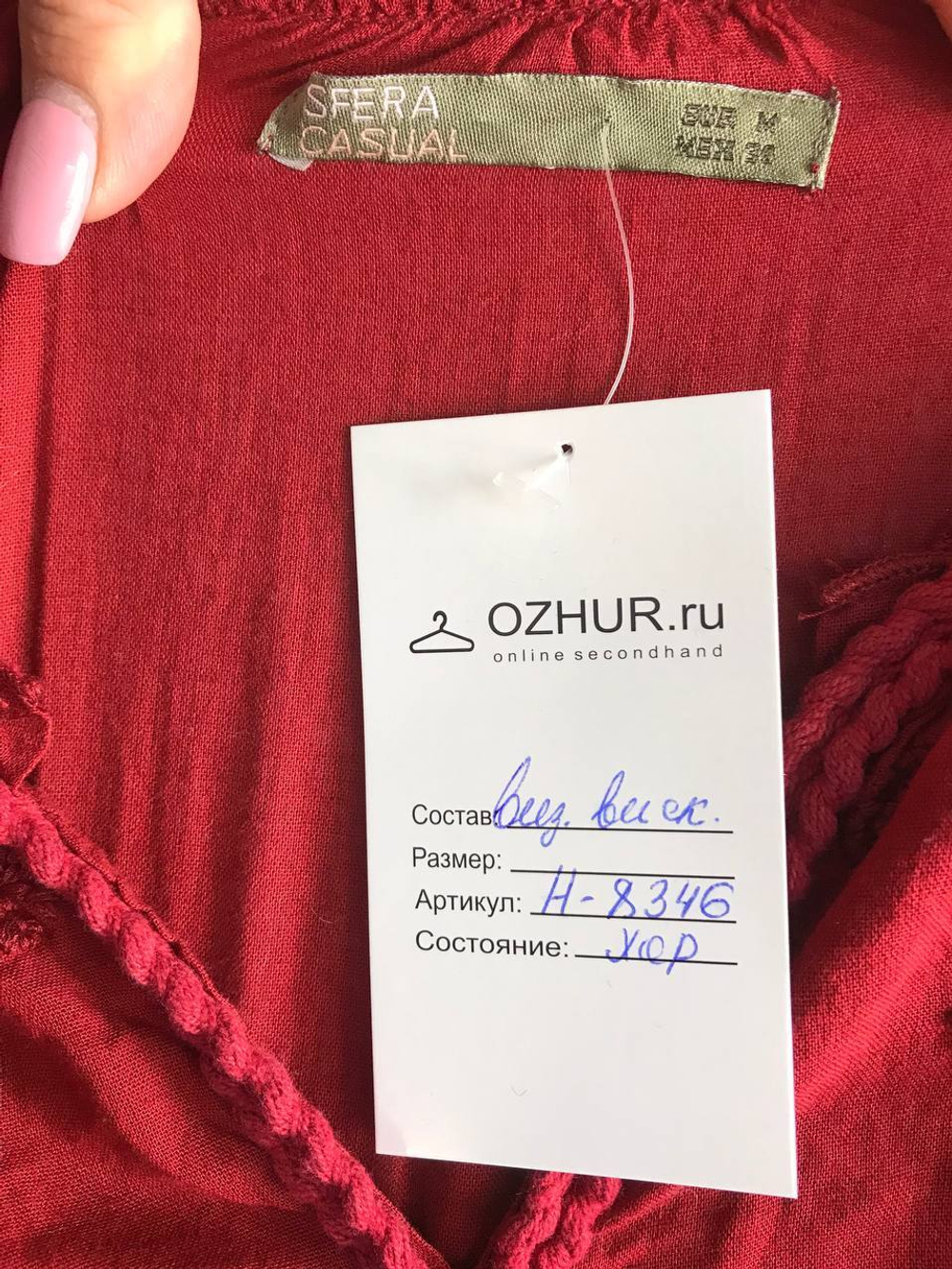 Блузка Sfera для яркого акцента, маркировка М, визуально на 46 размер