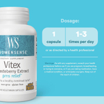 Natural Factors, WomenSense®, экстракт витекса священного, 80 мг, 90 вегетарианских капсул