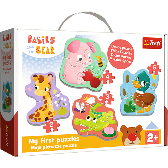 Puzzles - &quot;Baby Classic&quot; - Babies animals / KAZSTUDIO Babies and the Bear