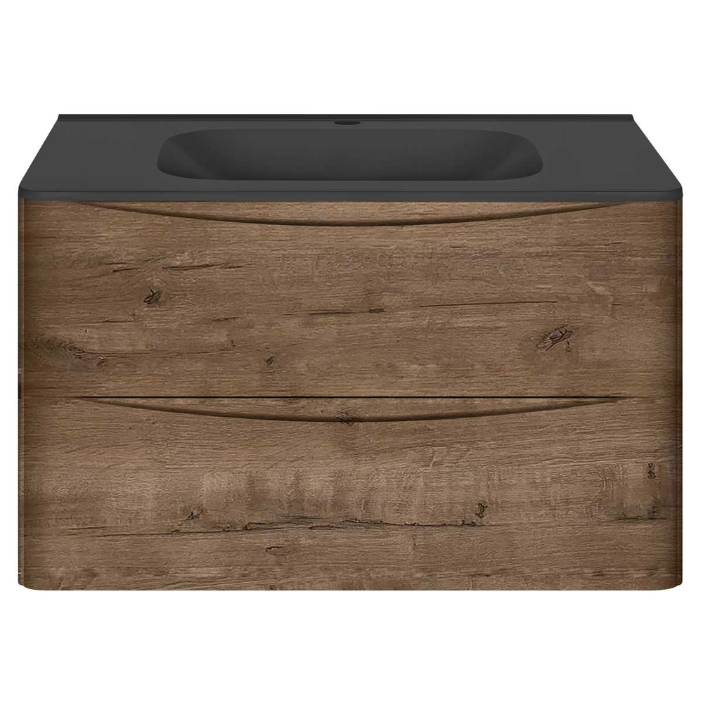 Тумба под раковину Vincea Paola 800 подвесная, 2 выкатных ящика soft close, V.Oak