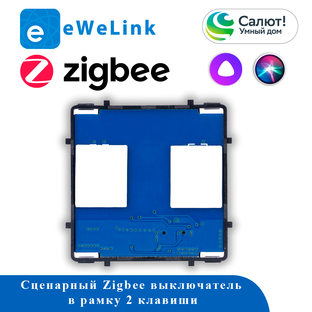 Модуль Zigbee 2CH 220В без реле ZB2AC (в рамку, для сценариев)