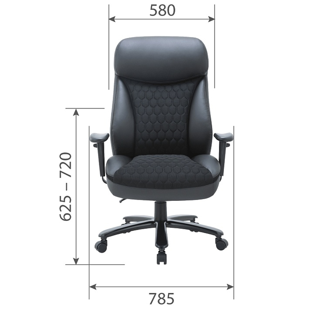 Офисное кресло CHAIRMAN CH414, экокожа/ткань