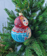Матрешка стеклянная Настенька