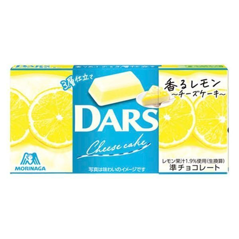 Шоколад DARS "Ароматный лимонный чизкейк" 12 шт, Morinaga, 46 гр