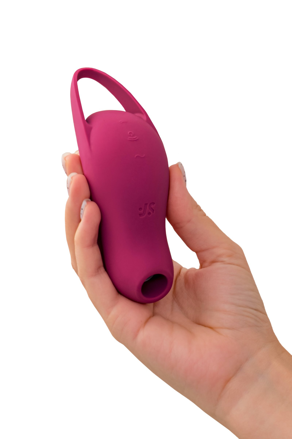 Вакуум-волновой стимулятор клитора с вибрацией Satisfyer Pocket Pro 1, силикон, бордовый, 13,9 см