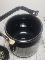 Чайник 3,5л с рисунком Мрамор золото черн. 1с26я