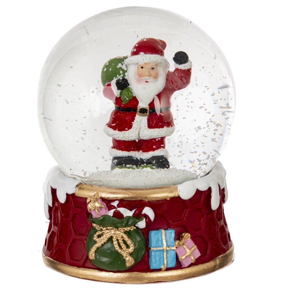 GAEM Фигурка декоративная "Дед Мороз/Снеговик" в стекл шаре, L7,5 W7,5 H8,5 см, 2в.