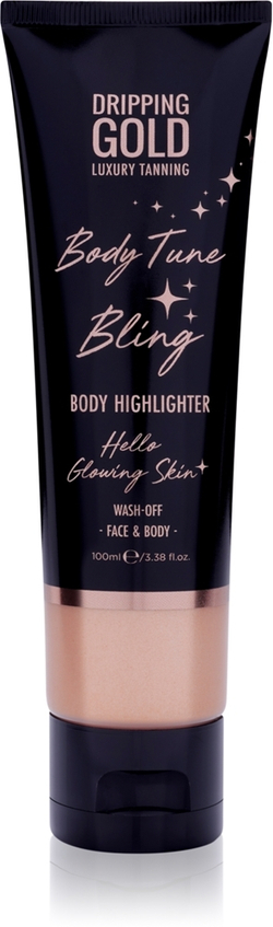 Dripping Gold Luxury Tanning Body Tune Bling - Крем осветляющий для тела и лица, 100 ml
