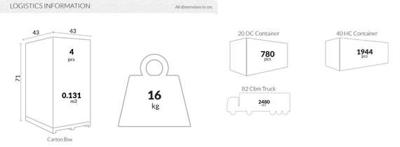 Полубарный табурет Tom Bar 65, белый