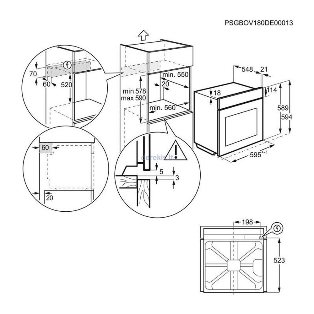 Электрический духовой шкаф Electrolux EOE7F31X