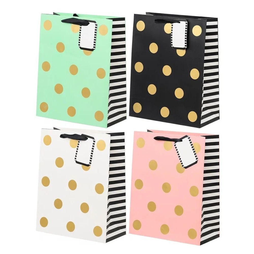 Подарочный пакет Basir, серия "Горох", 26*32*10 см, ассорти Подарочный пакет Basir, серия "Горох", 26*32*10 см, ассорти