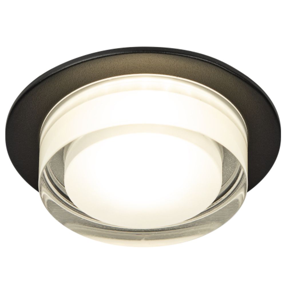 Светильник встраиваемый декоративный ЭРА DK107 BK под лампу MR16 GU5.3 черный