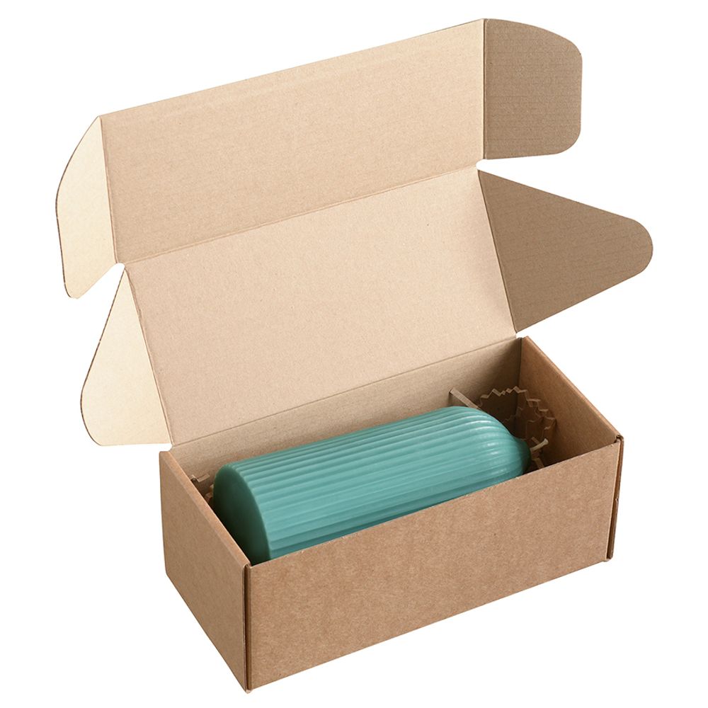 Свеча декоративная бирюзового цвета из коллекции Edge, 16,5см