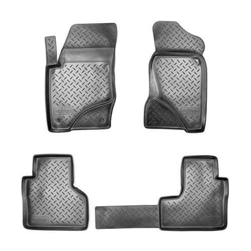 Ковры в салон Norplast/Unidec для VAZ Chеvrоlеt Niva (2009-2020)Полиуретан,Черный, арт.NPL-Po-12-51-1