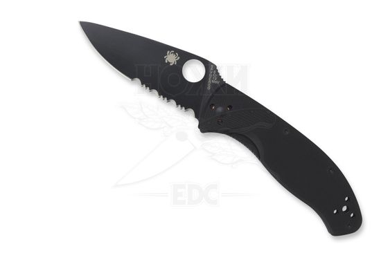 Складной нож Spyderco Tenacious C122GBBKPS c клинком из стали 8Cr13MoV, рукоять G10