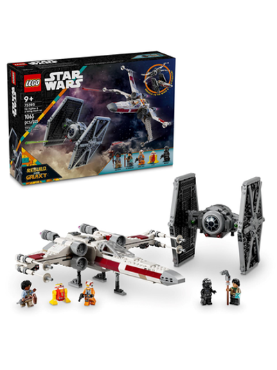 Конструктор Лего Звёздные войны TIE-истребитель и гибрид X-Wing 75393 | LEGO Star Wars Fighter Mash-up 1063 детали 9+