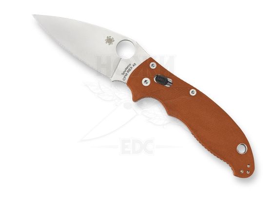 Складной нож Spyderco Manix 2 101GPBORE2 c клинком из стали CPM-REX 45, рукоять G10