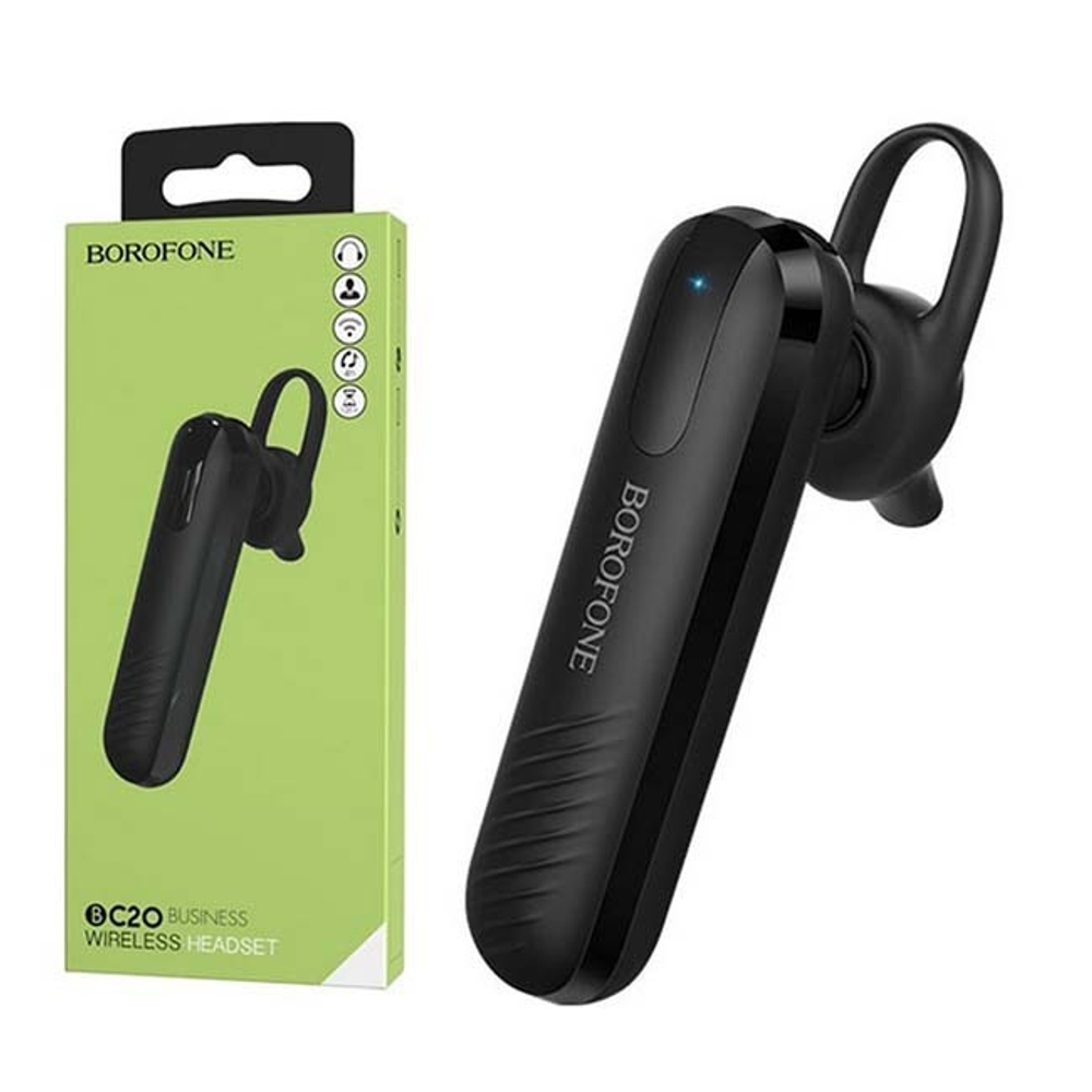 Гарнитура Bluetooth BOROFONE BC20 (черный), мятая упаковка