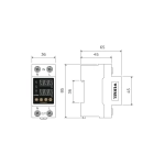 Реле напряжения 1P+N 63А W932P63R