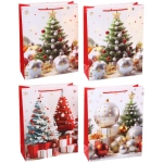 Пакет подарочный «Ёлочные убранства» 31*40*12 см, микс