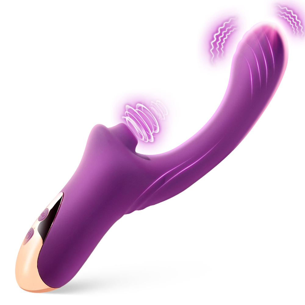 Вагинально-клиторальный вибратор Secwell SW3044-purple
