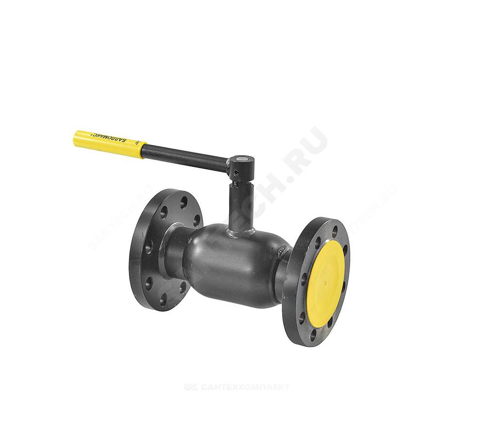 Кран шаровой сталь 09Г2С Ballomax КШТ 60.103 Ду 65 Ру25 фл L=270мм BROEN КШТ 60.103.065.А.25