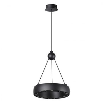 Подвесной светодиодный светильник 12W вниз + 5W вверх 3000К 359396 чёрный Turn Novotech