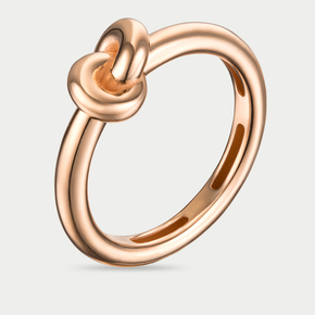 Кольцо женское из розового золота 585 пробы без вставок (арт. К5128)