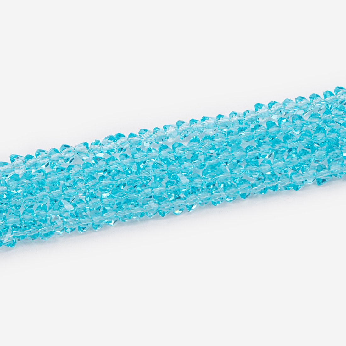 Хрустальные бусины в форме треугольника, оттенок "Бирюзовый", 2,5*3мм