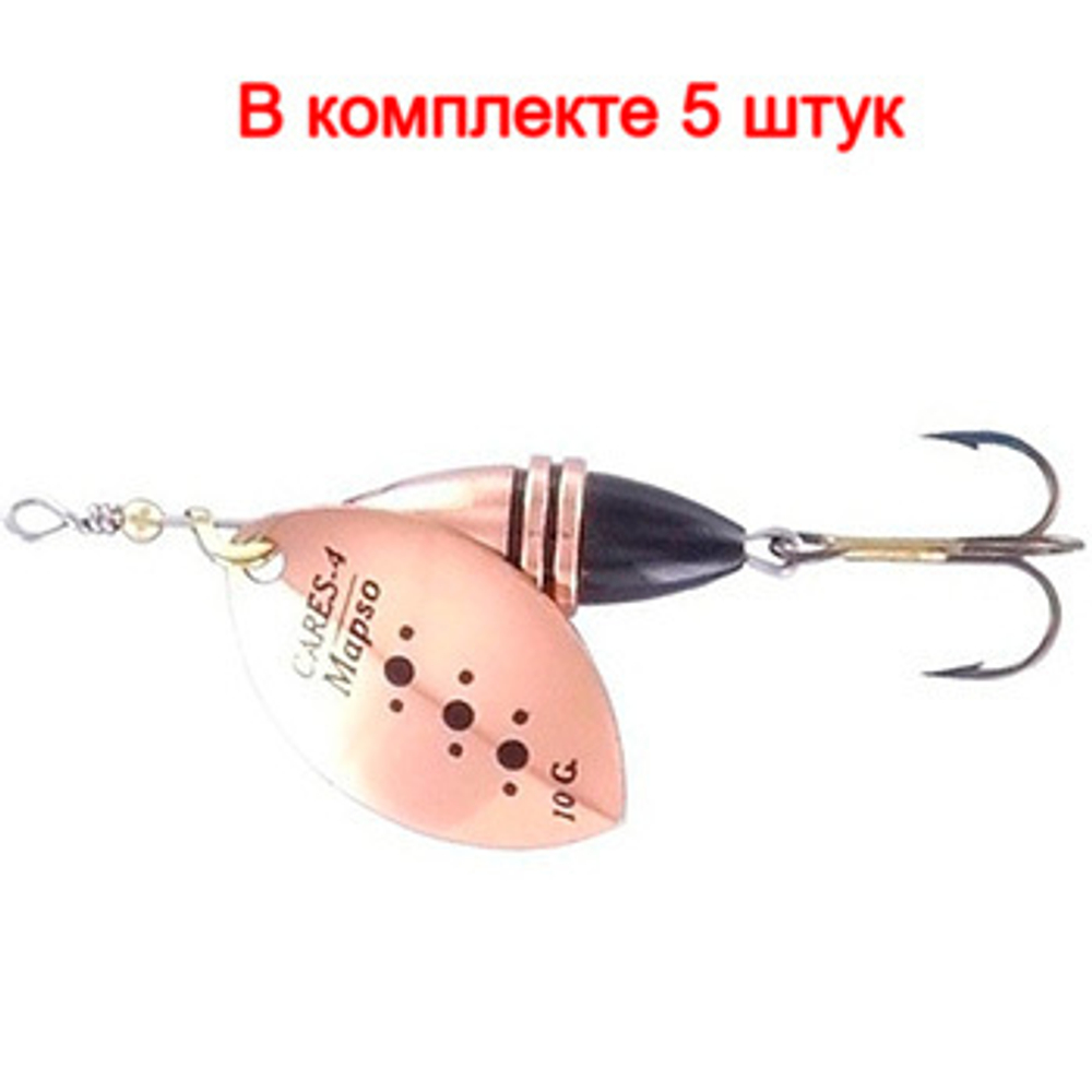 Блесна вертушка CARES, 4, OR, 10 гр 67 мм