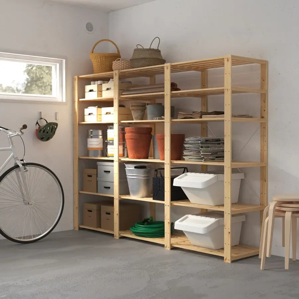 Стеллаж - IKEA HEJNE, 230х50х171 см, сосна, ХЕЙНЕ ИКЕА