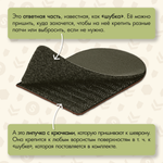 Нашивка на одежду, патч, шеврон на липучке "OldSchool" (Олива-тёмный) 5,5х7,7 см