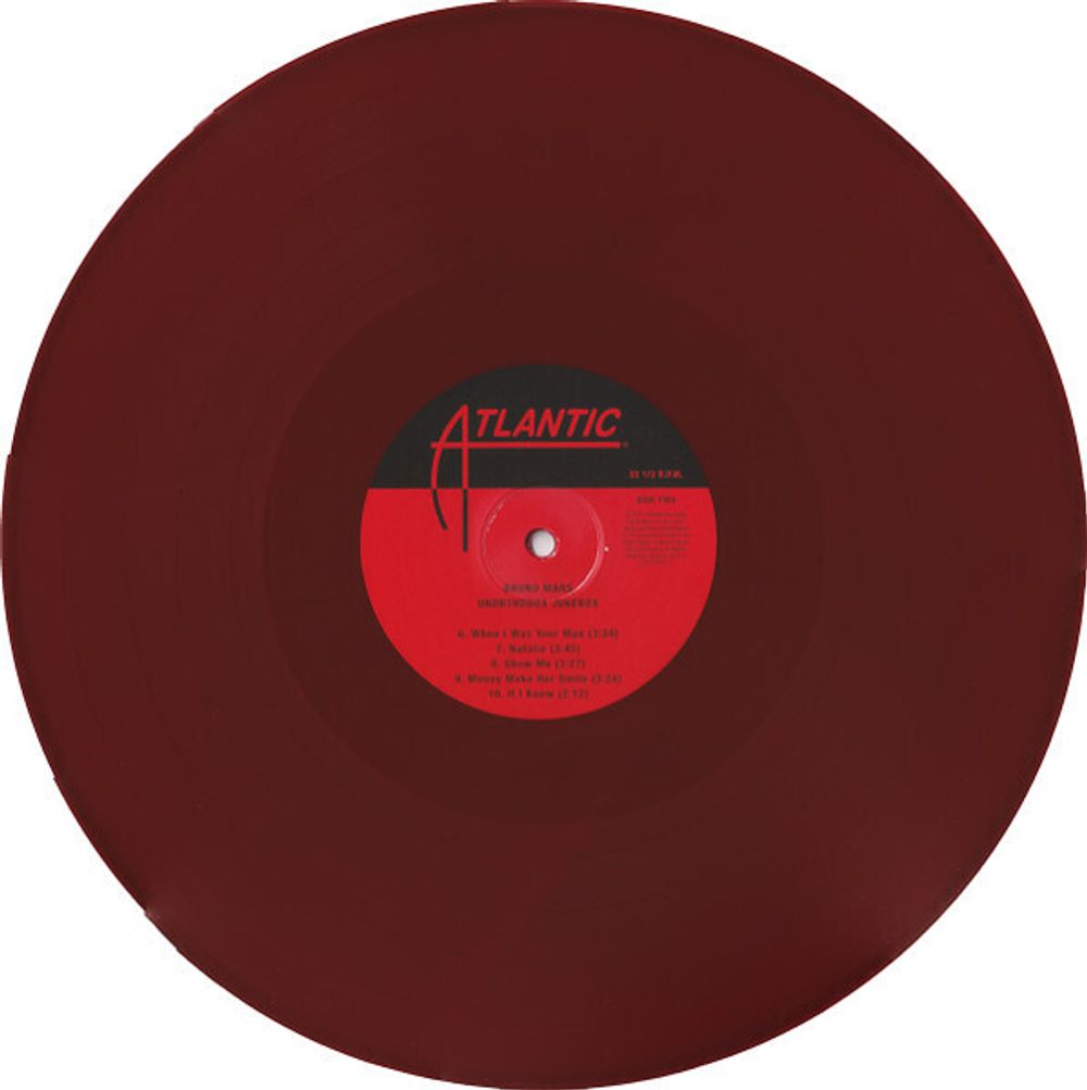 Bruno Mars. Unorthodox Jukebox (Limited Dark Red, LP). Коллекционное издание на темно-красном виниле