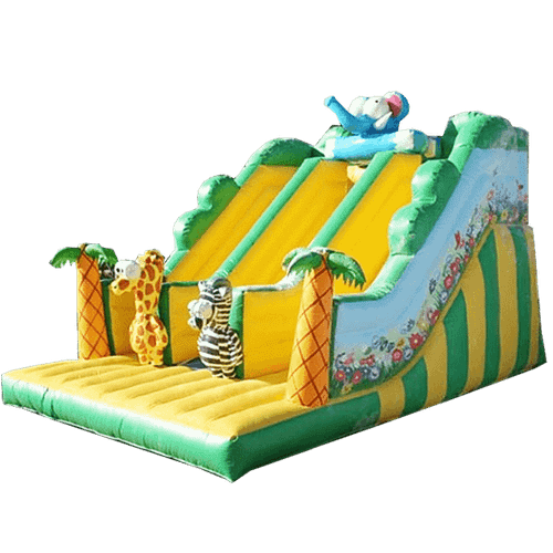 Детский надувной батут-горка "Экзотическая страна"