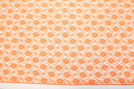 Гипюр оранжевый