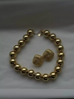 Бусы под золото