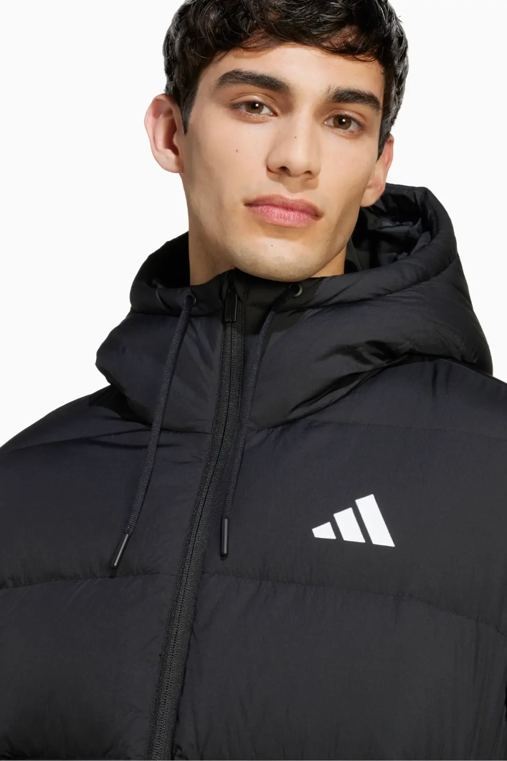 Куртка adidas Essentials 3-Stripes Puffer Down - черный
