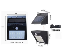 Светодиодный уличный светильник NewClassic NL-2M с датчиком движения, на солнечной батарее , с выносной панелью заряда 2м.