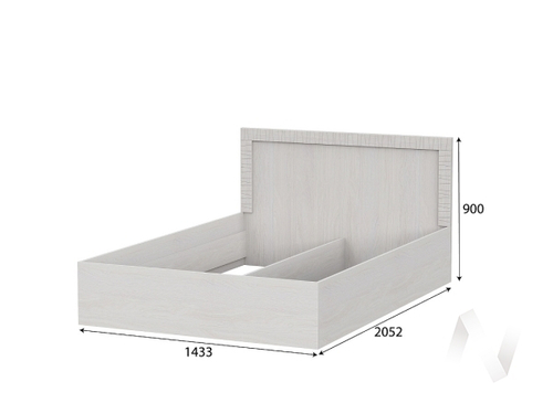 Кровать двойная универсальная 1;4 Серия 4 МС Гамма 20 (ясень анкор светлый/сандал светлый)