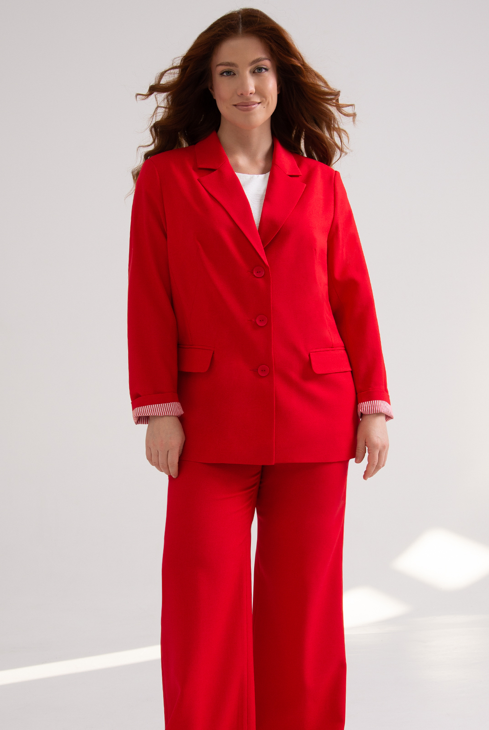 Жакет женский 3998зпа, красный #38К043998зпа